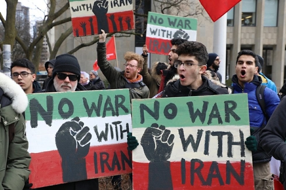 In photos: No War With Iran protest - NOW Magazine