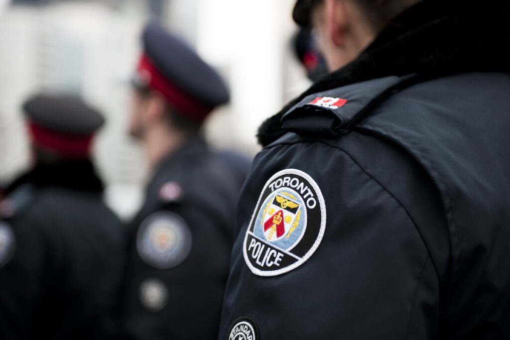 A photo of Toronto police officers