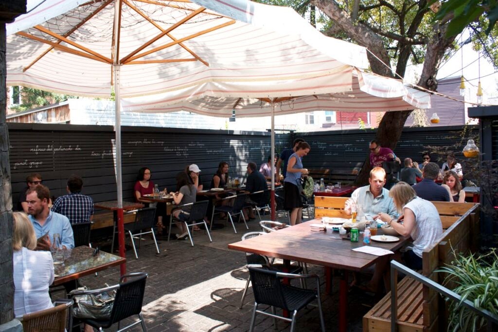 Terroni Queen West patio in Toronto