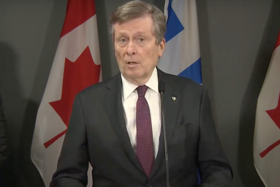 Toronto Mayor John Tory lockdown press conference December 16 2020 CPAC