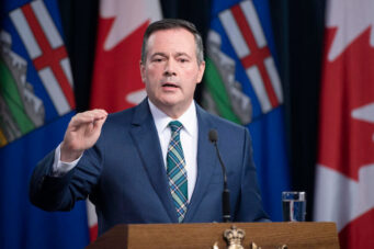 A photo of Alberta premier Jason Kenney