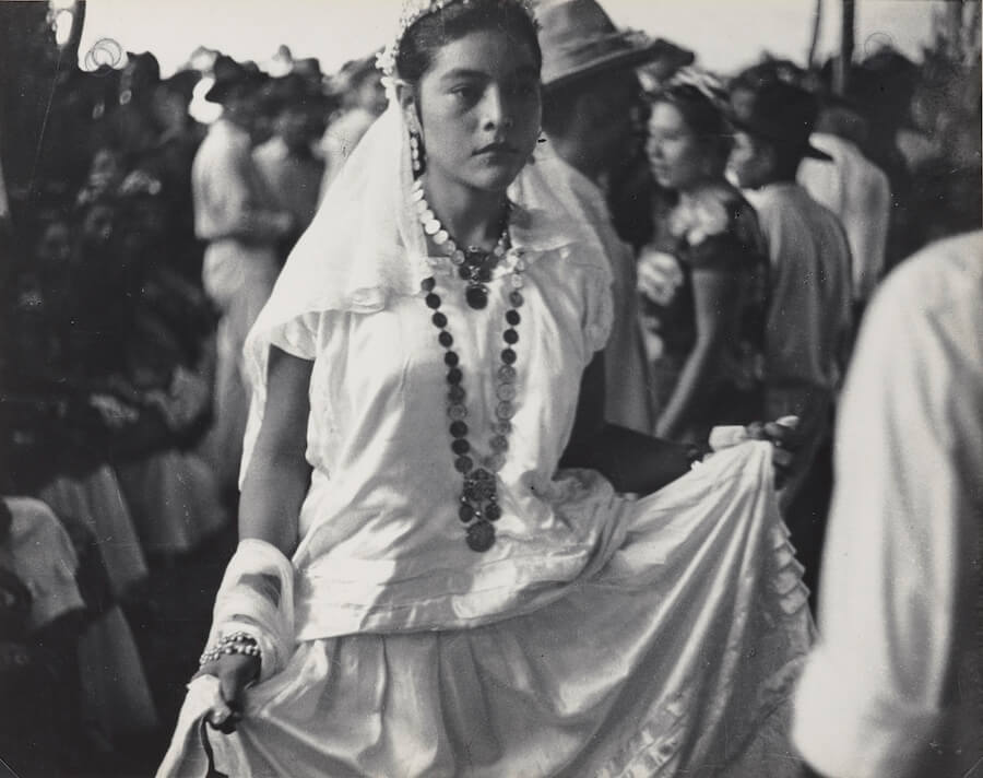 A Bride Dances (circa 1937), a vintage gelatin silver print by Emilio Amero, is on display at the Royal Ontario Museum.