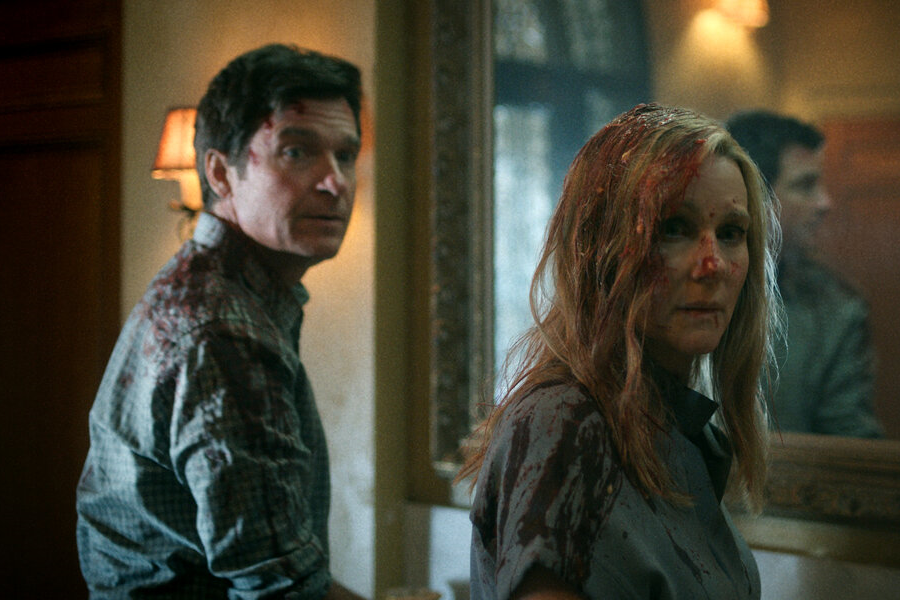 A still of Jason Bateman and Laura Linney in the new seeason of Ozark.
