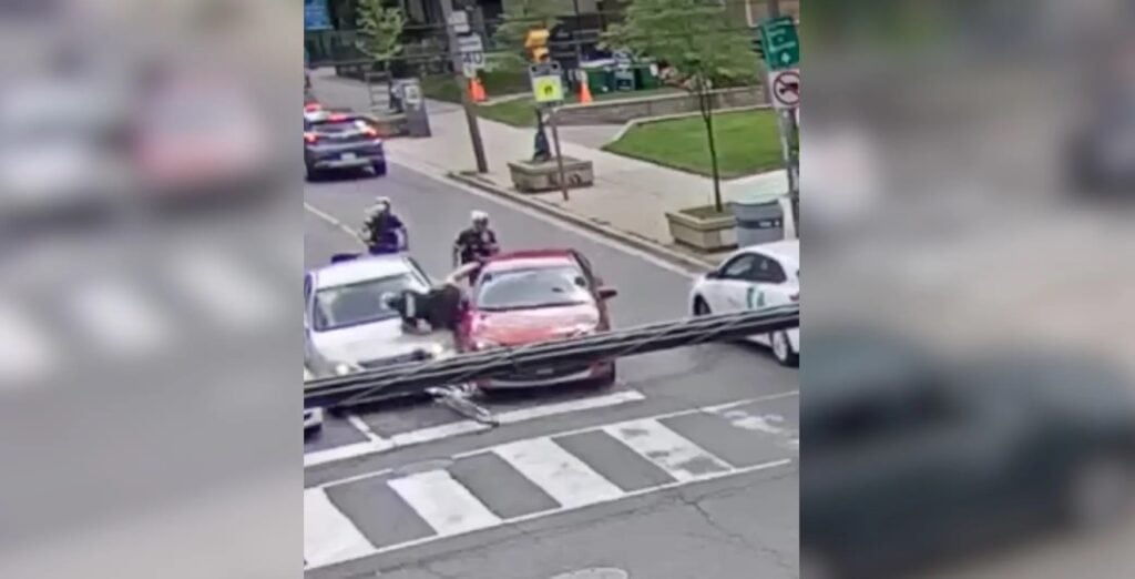 2 teens charged after Toronto cop on bicycle was struck by stolen vehicle