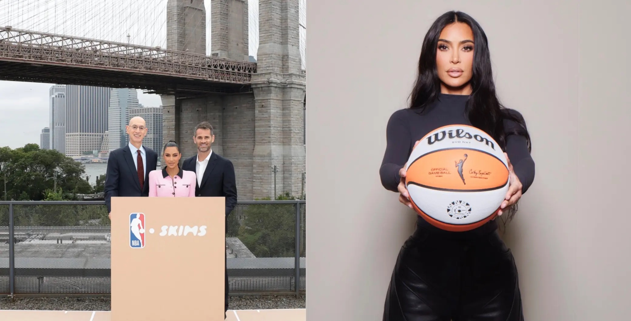Kim Kardashian's $4 billion 'Skims' brand logo advertised on Lakers and  Bucks court