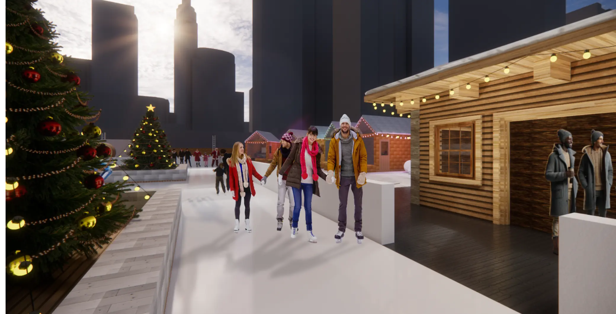 多伦多即将开设一个带有舒适小屋的室外滑冰场