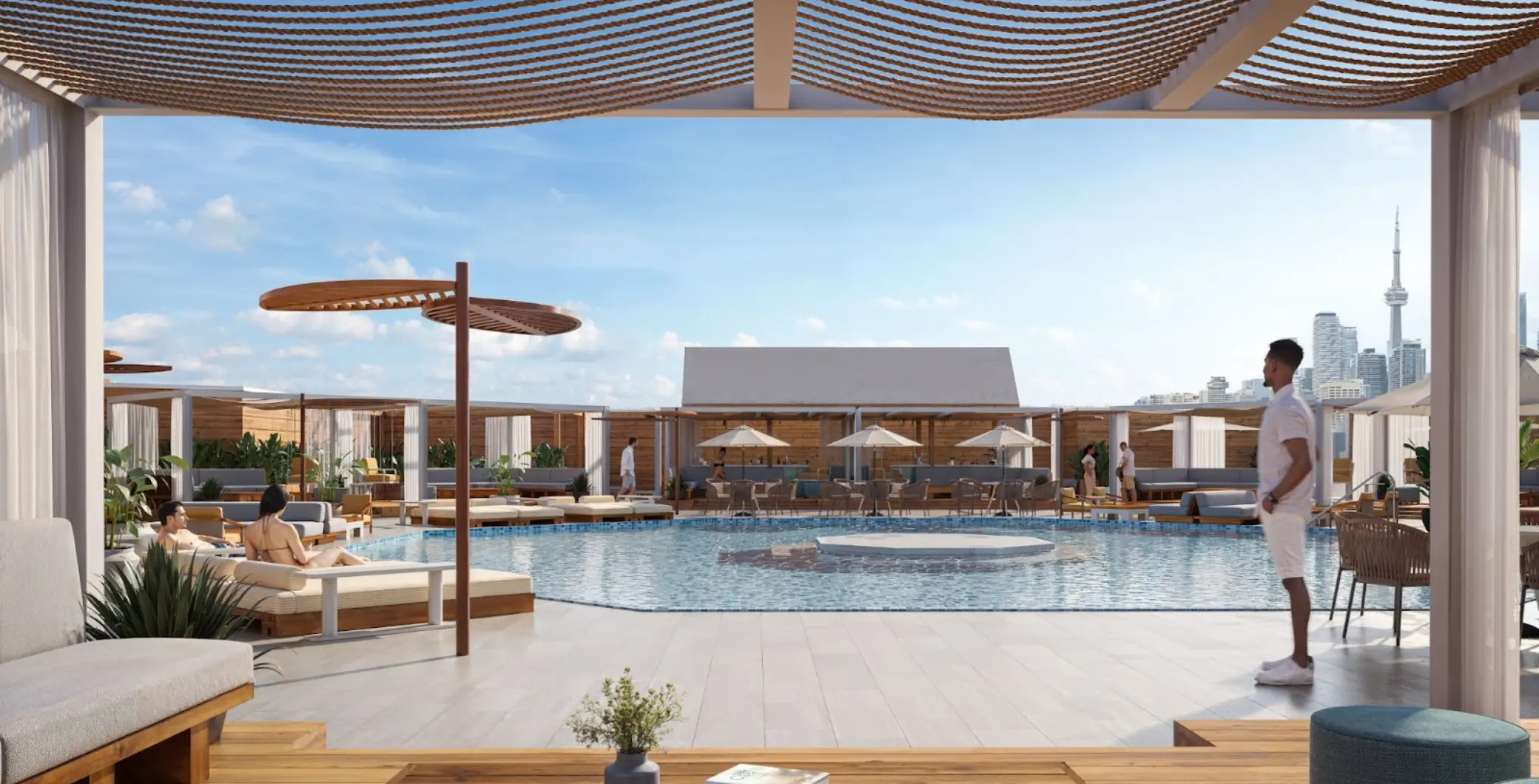 Cabana pool bar