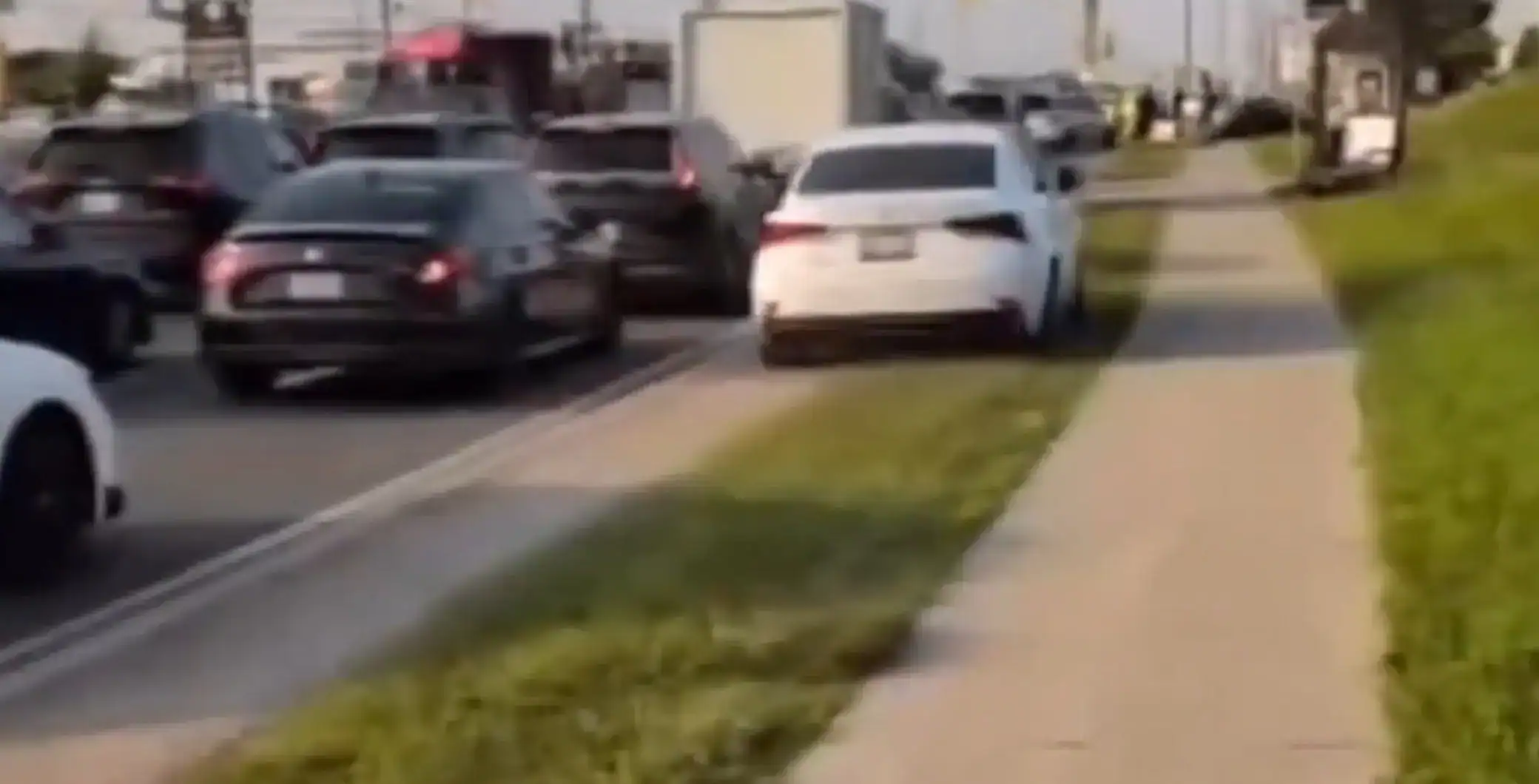 Brampton man faces charges after car seen driving on sidewalk in viral ...