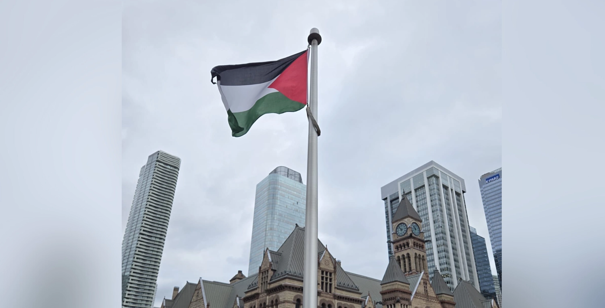 A 59-year-old man was arrested and charged after spraying another person with a noxious substance during a Palestinian flag raising...
