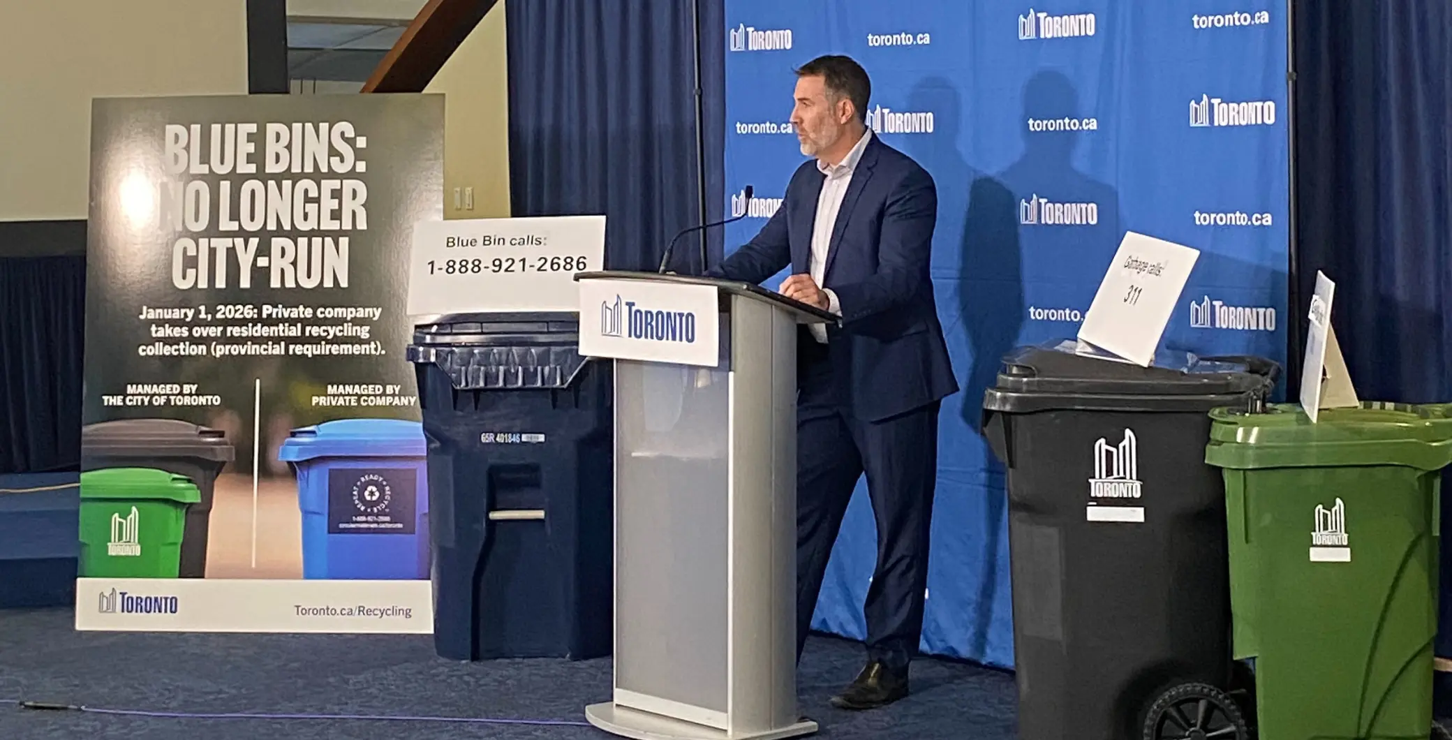 The City of Toronto is reminding residents that it will no longer be responsible for managing recycling in 2026.