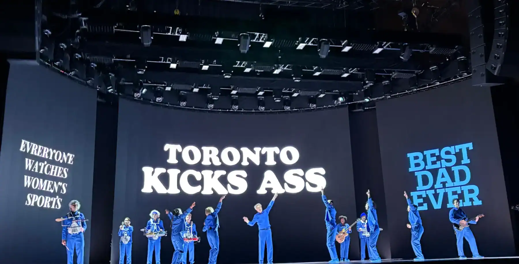Dynamic stage performance at a Toronto event showcasing local talent and entertainment.