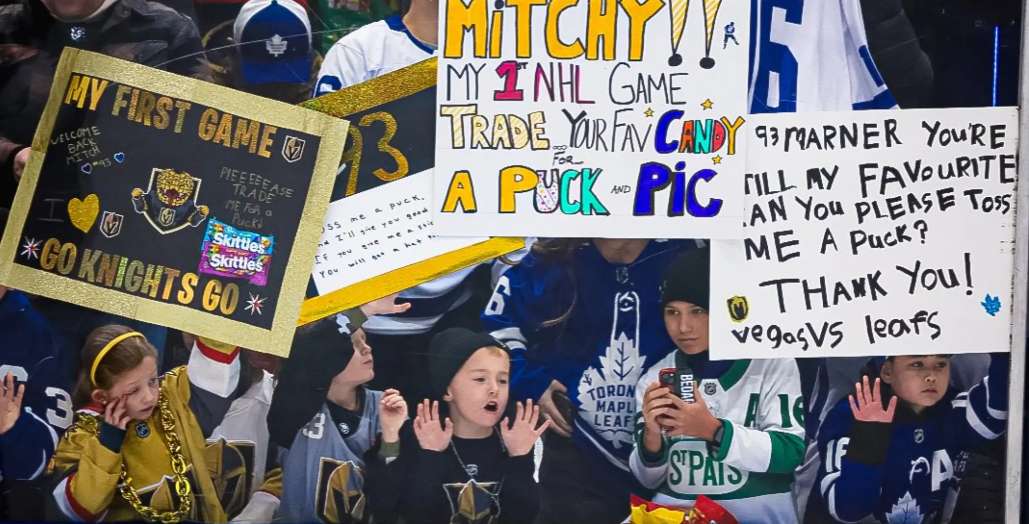 It was the first time the former Maple Leaf returned to the city since he was traded to the Las Vegas Golden Knights last year.