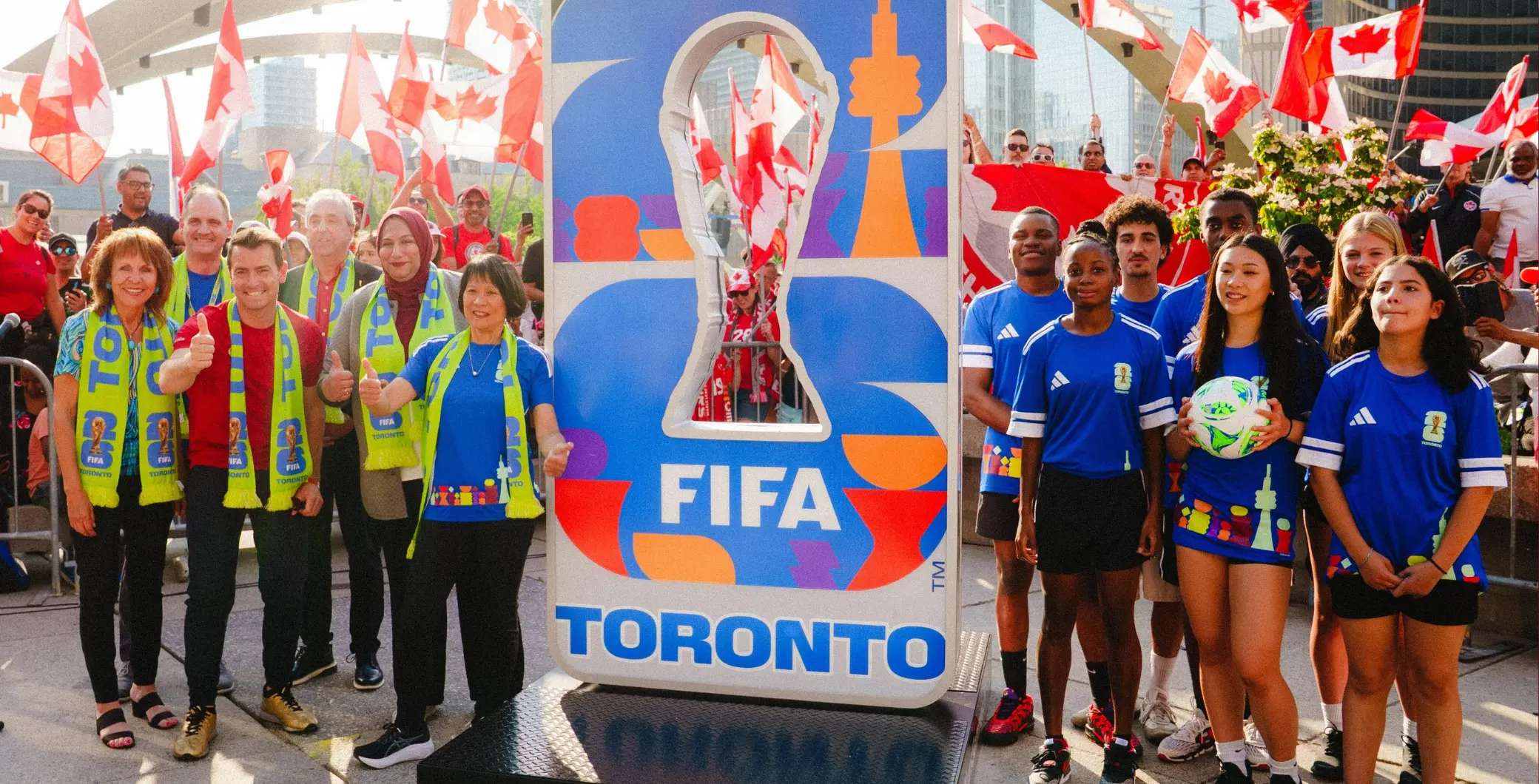 The City of Toronto is launching a campaign to give Ontarians a chance to watch World Cup matches while supporting a good cause. 