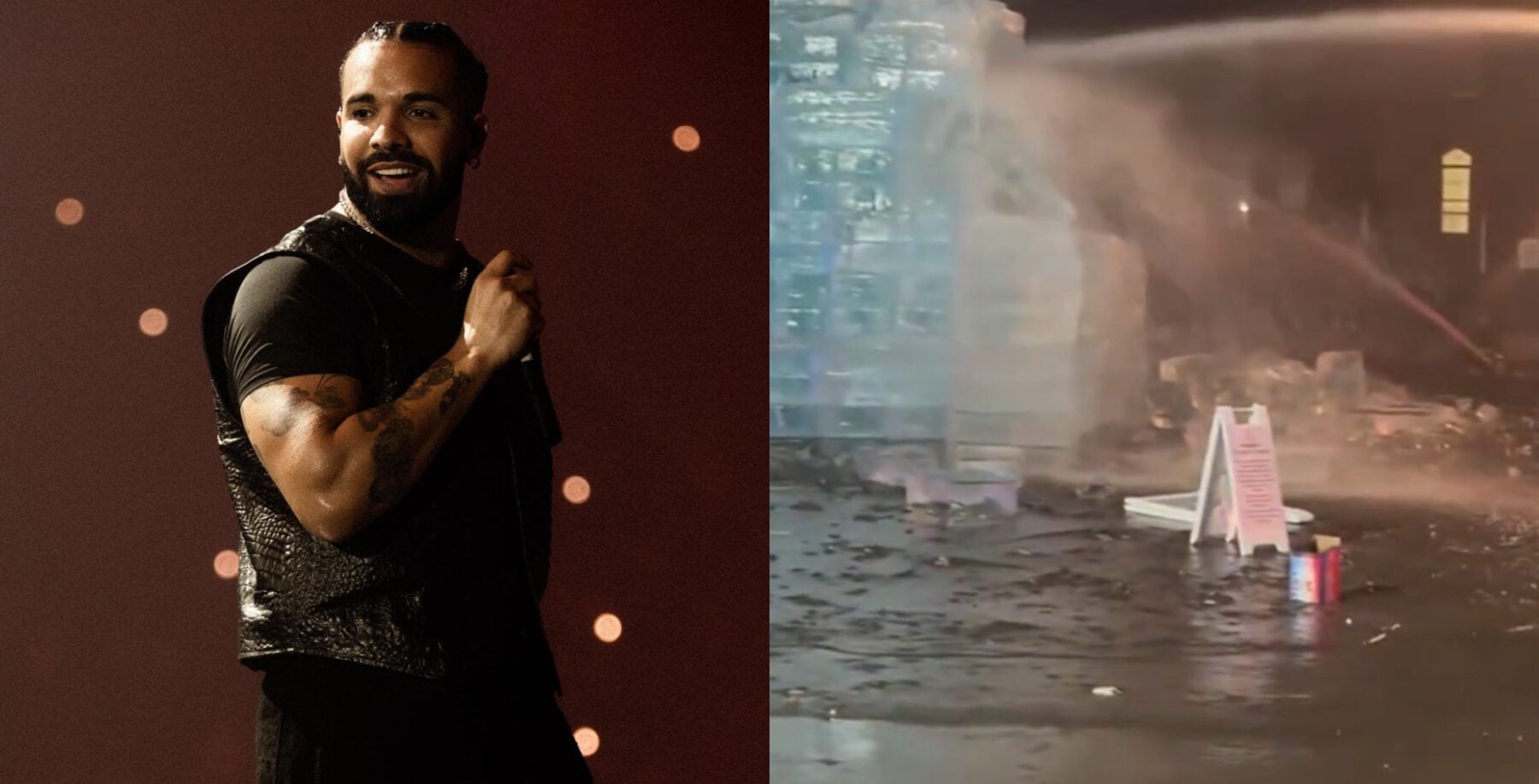 Drake's ice installation is being melted down by Toronto Fire