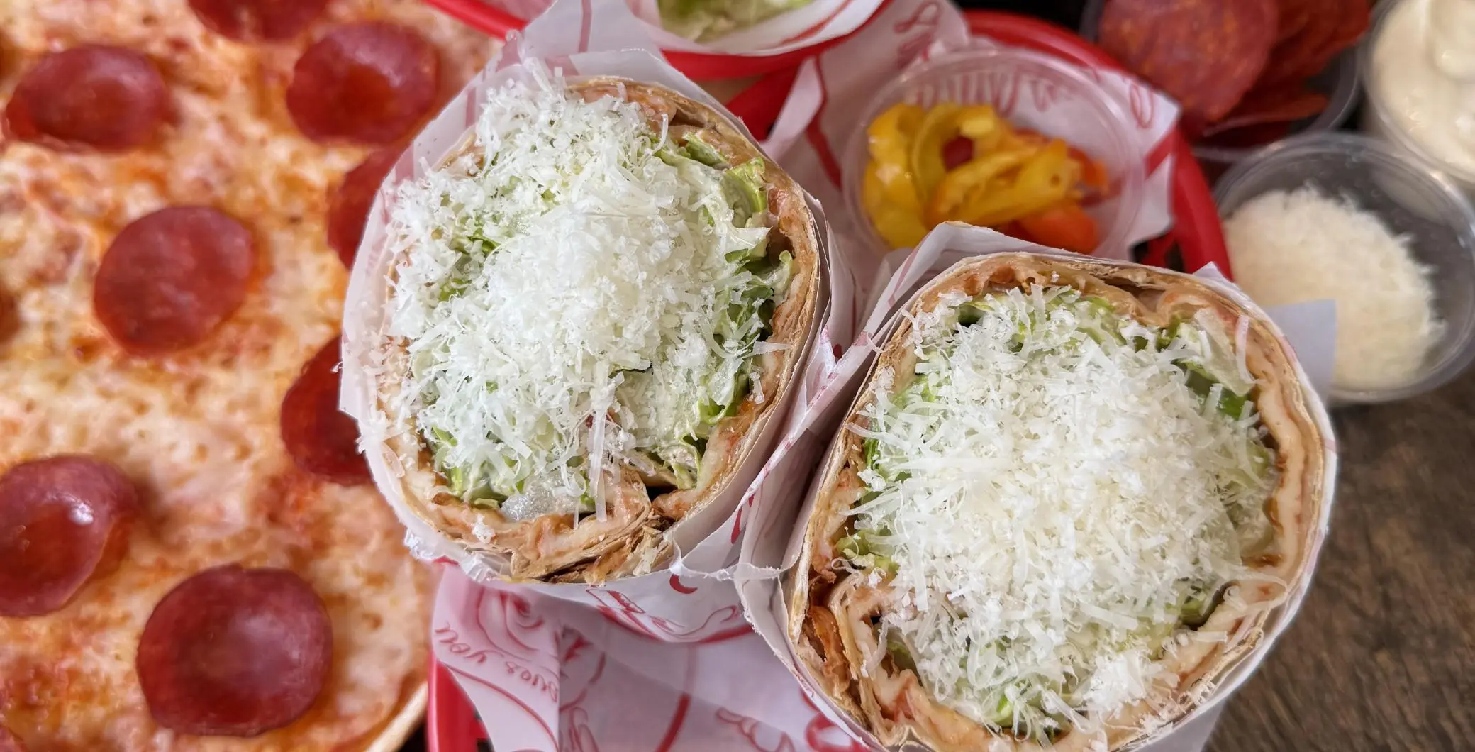 Grandma Loves You Pizza Ceasar Wrap