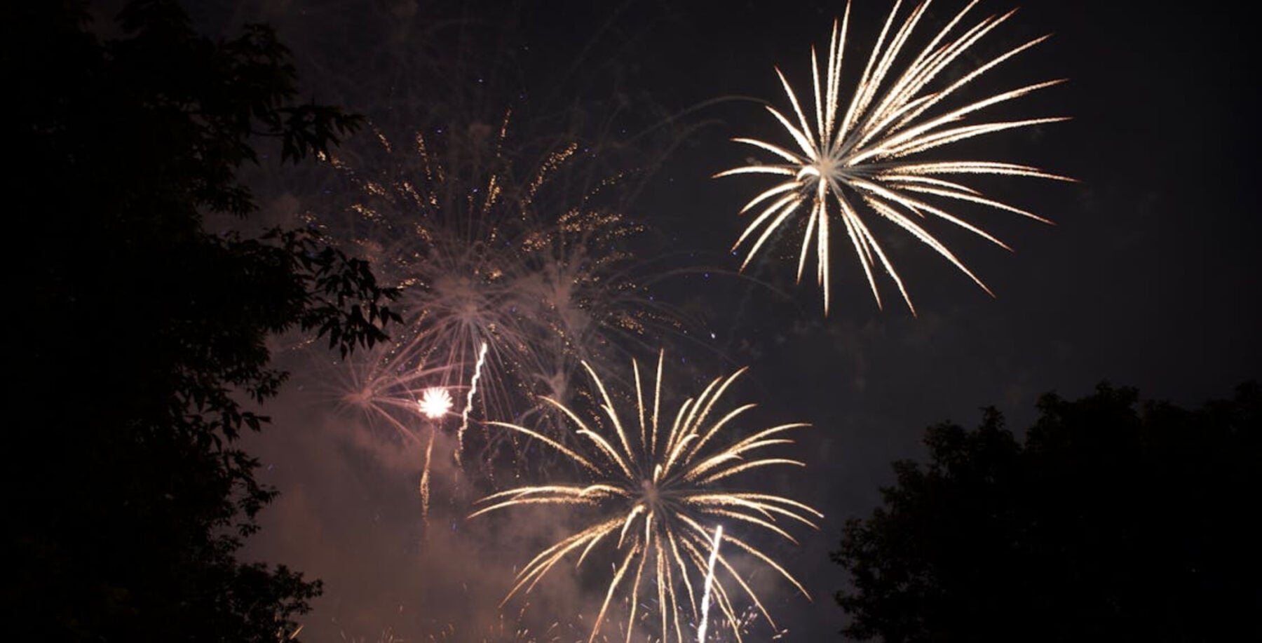 Stock image of fireworks in the night sky (Alper ÇakırPexels)