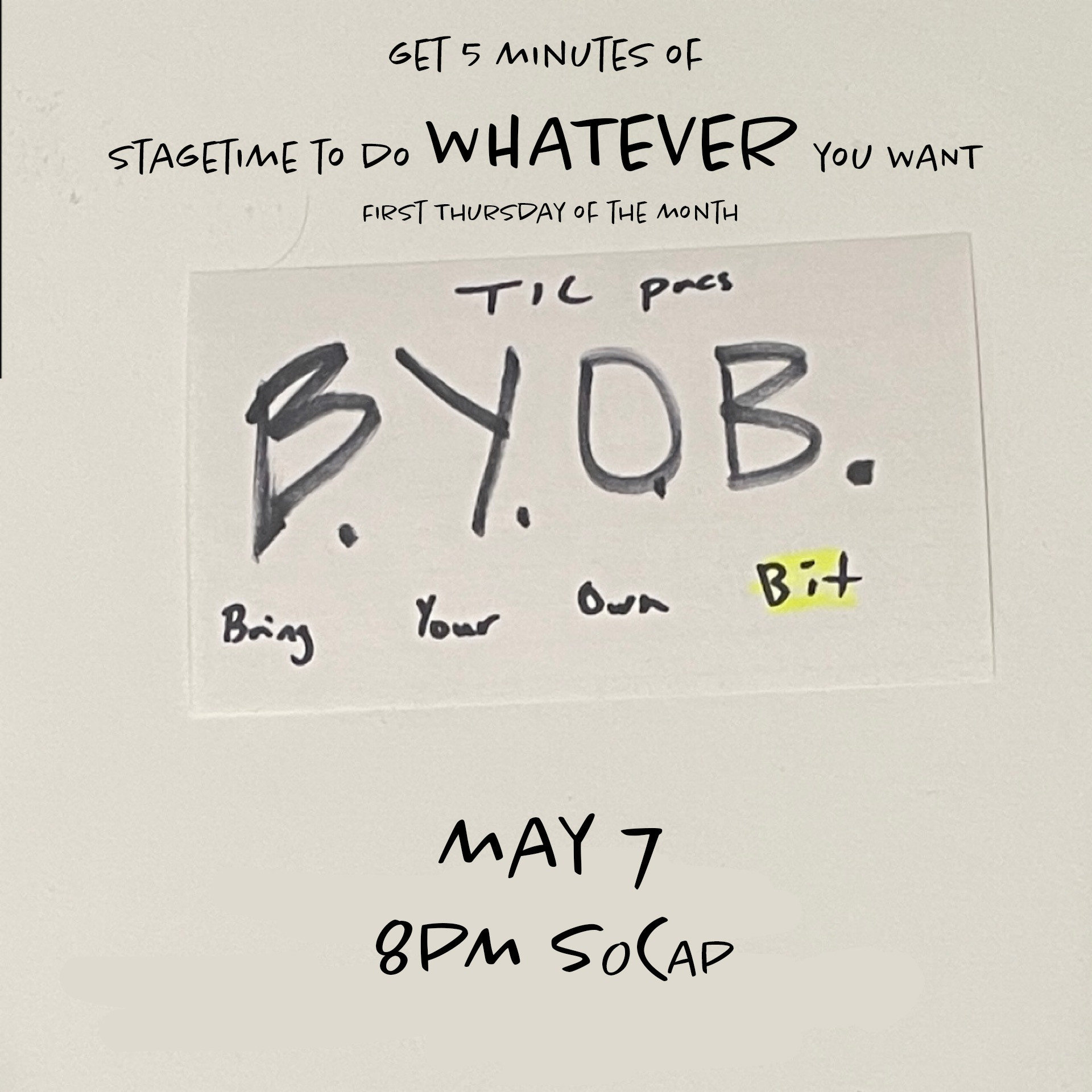 BYOB (bring your own bit) - NOW Toronto