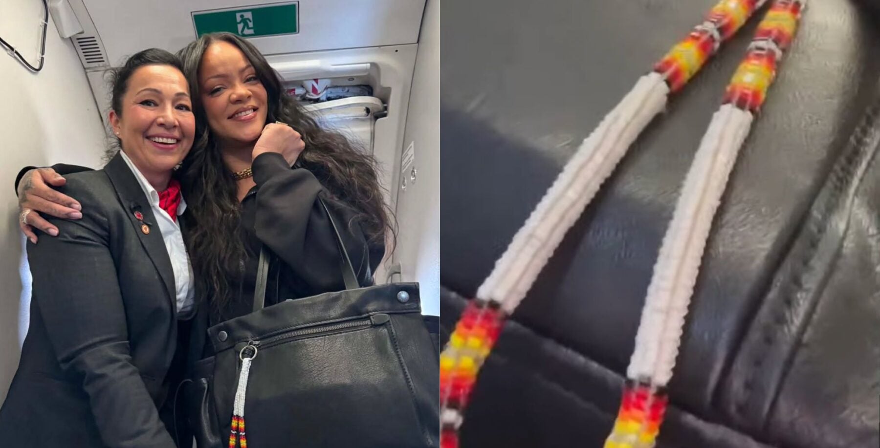 Rihanna met her first Mohawk person on a flight from Toronto