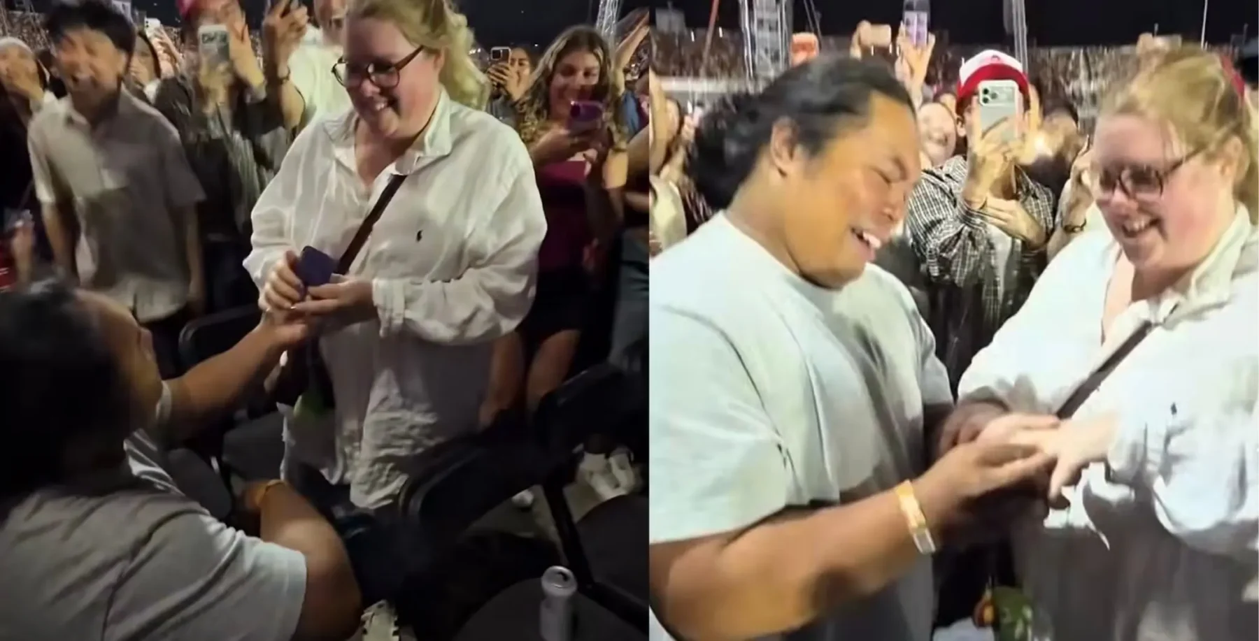 From Tinder match to Bruno Mars proposal: How one Ottawa couple got engaged in Toronto