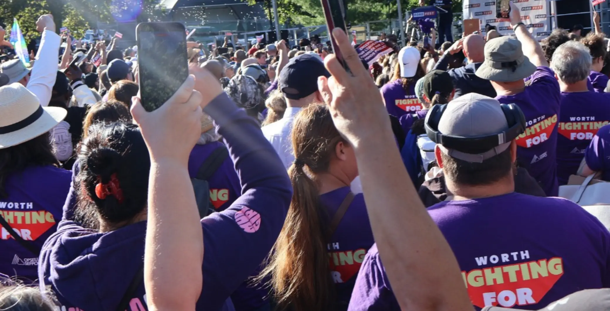 Protesters drown out Doug Ford during Ford Fest speech in Scarborough