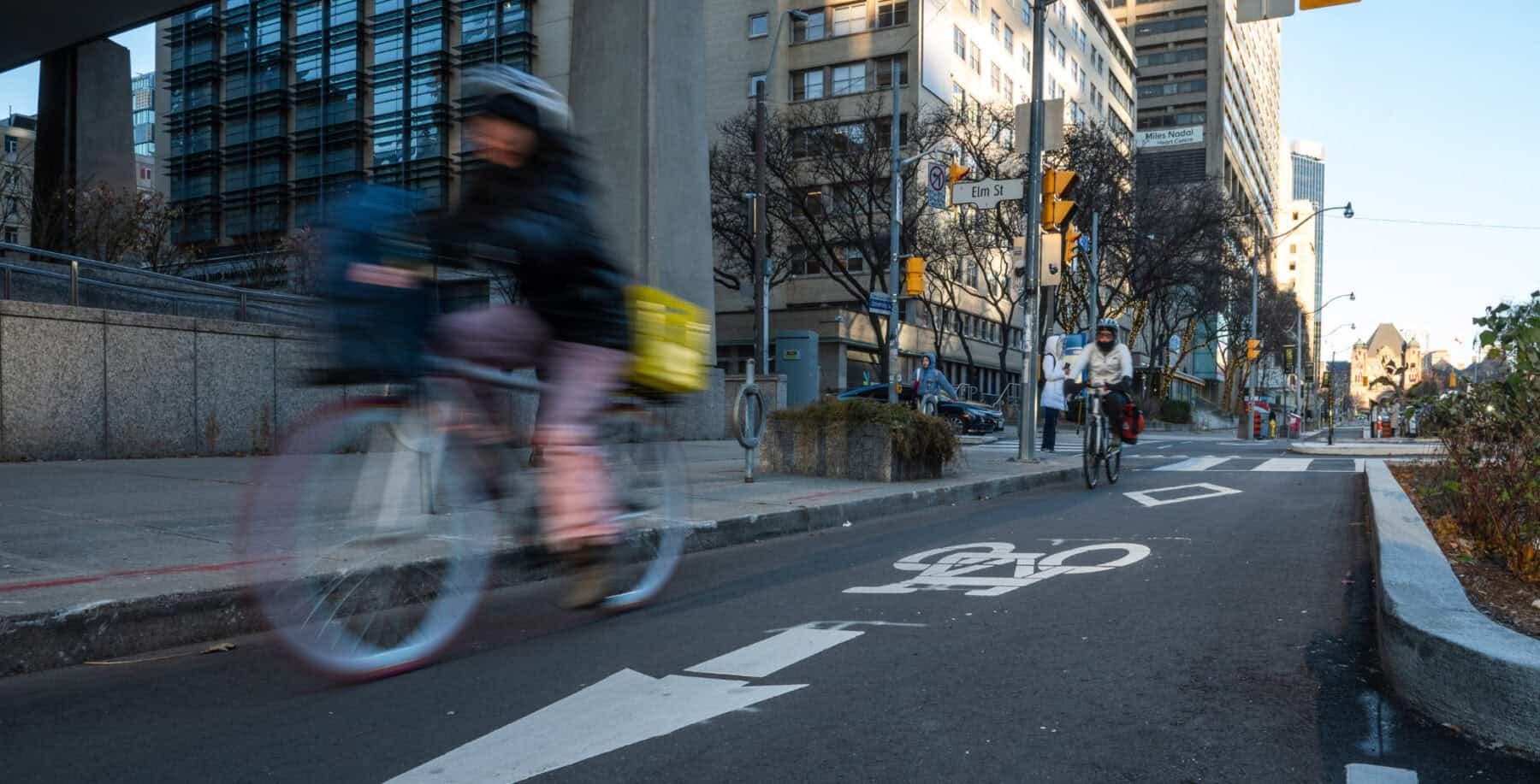 Toronto University Ave bike lane