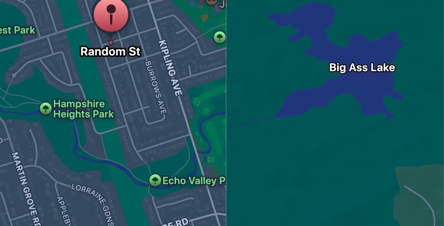 Weird lake names