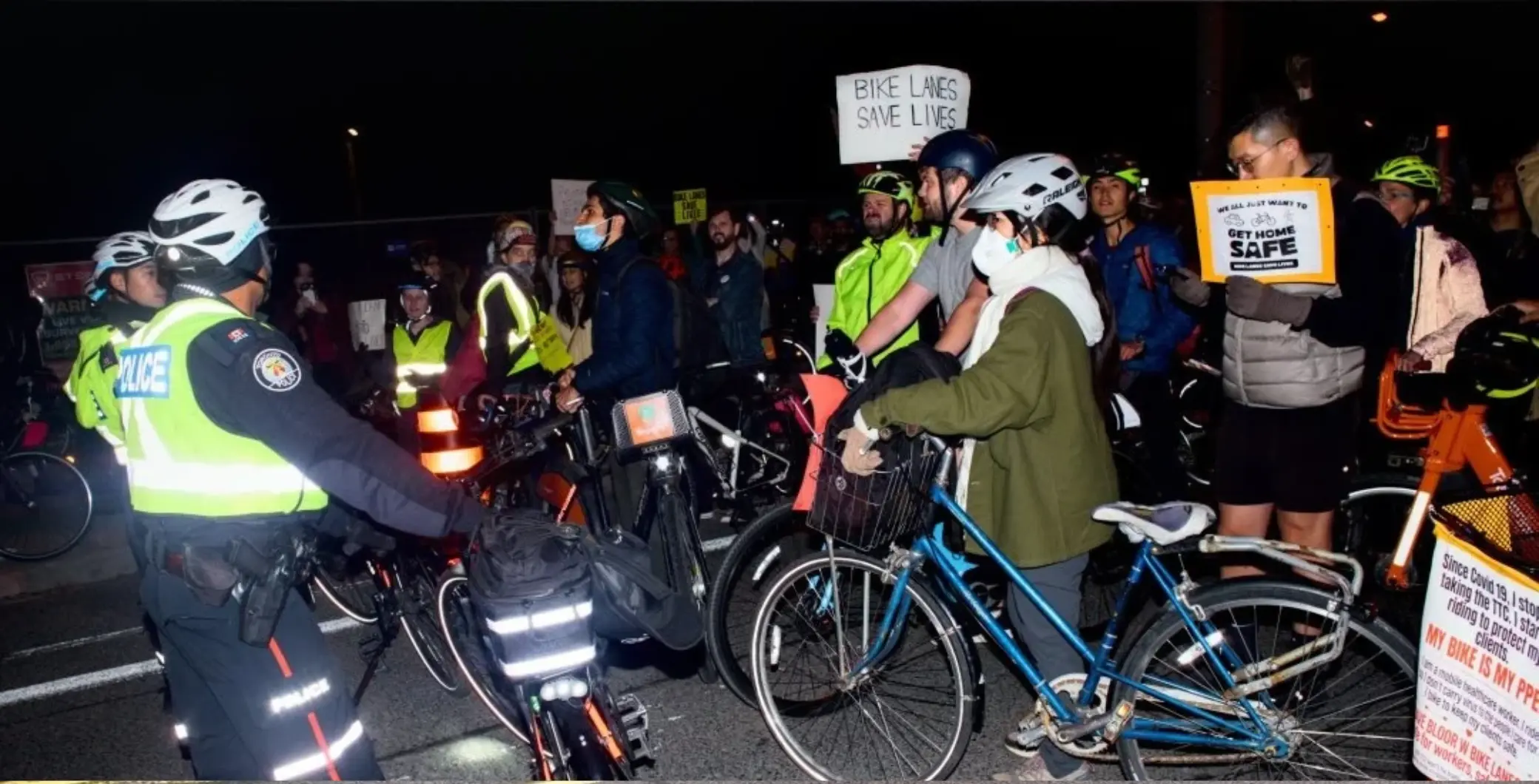 Bike lanes protest GoFundMe