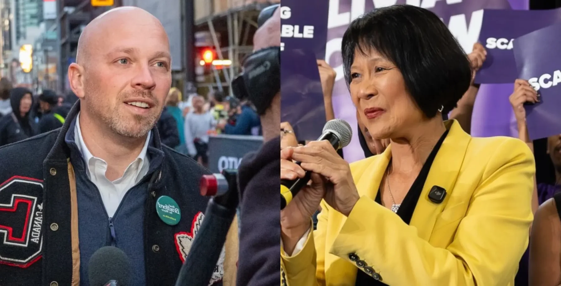 Brad Bradford and Olivia Chow