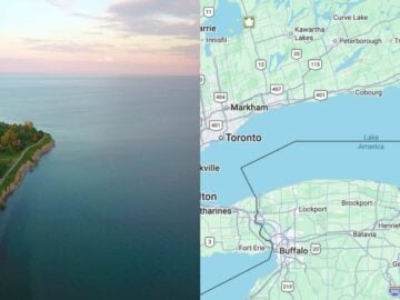 Google Maps changes Lake Ontario to Lake America for U.S. residents