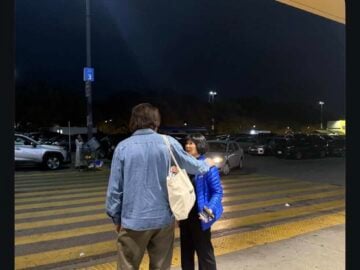 Olivia Chow was photographed greeting people outside the Walmart at Dufferin Mall ahead of Toronto’s Oct. 26 municipal election. Courtesy: Reddit